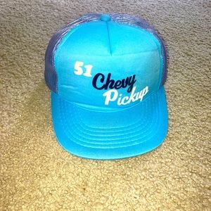 Vintage Light Blue Chevy Trucker Hat - '51 Chevy Pickup